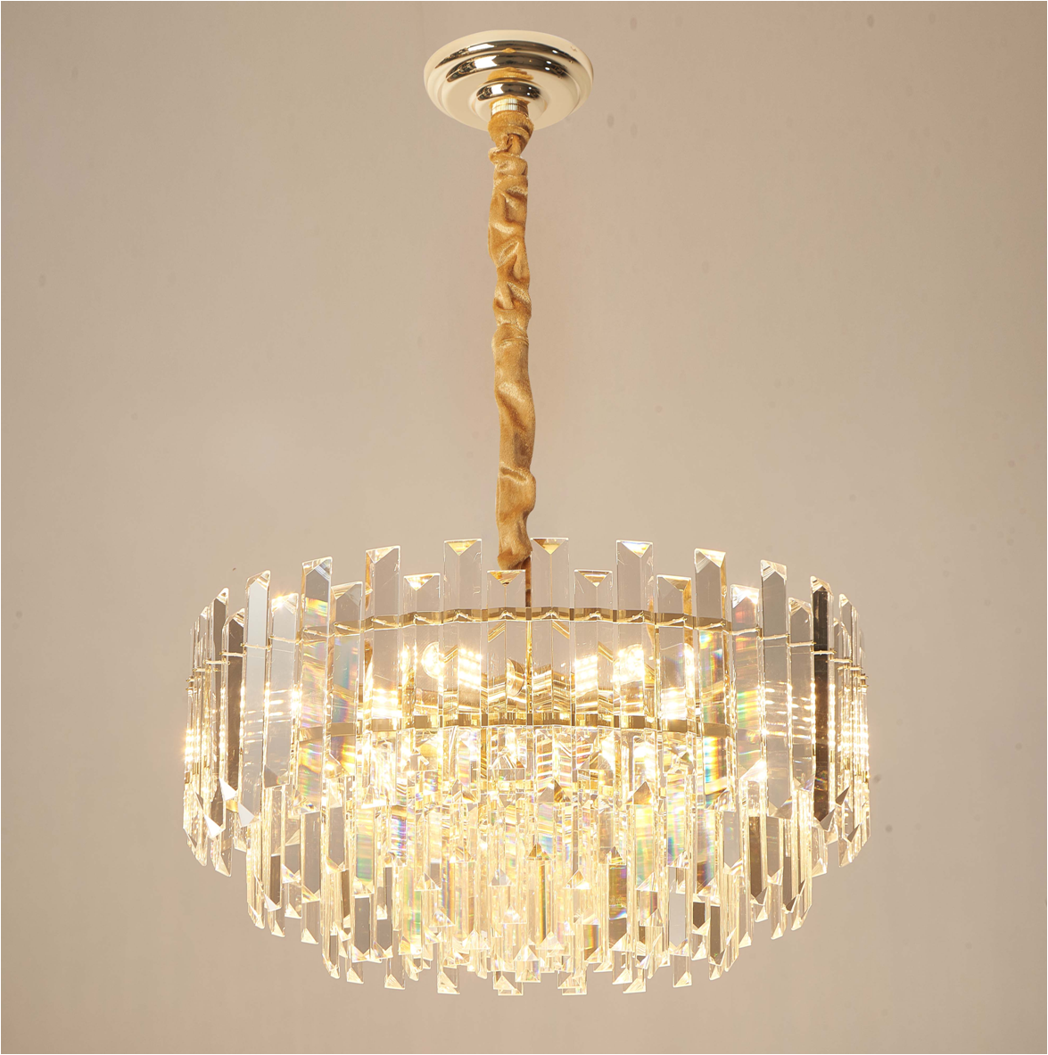 Люстра  600*300, 10*E14, 40W NewRgy Cristallo DM50-ф600*H300 H GOLD, H GOLD