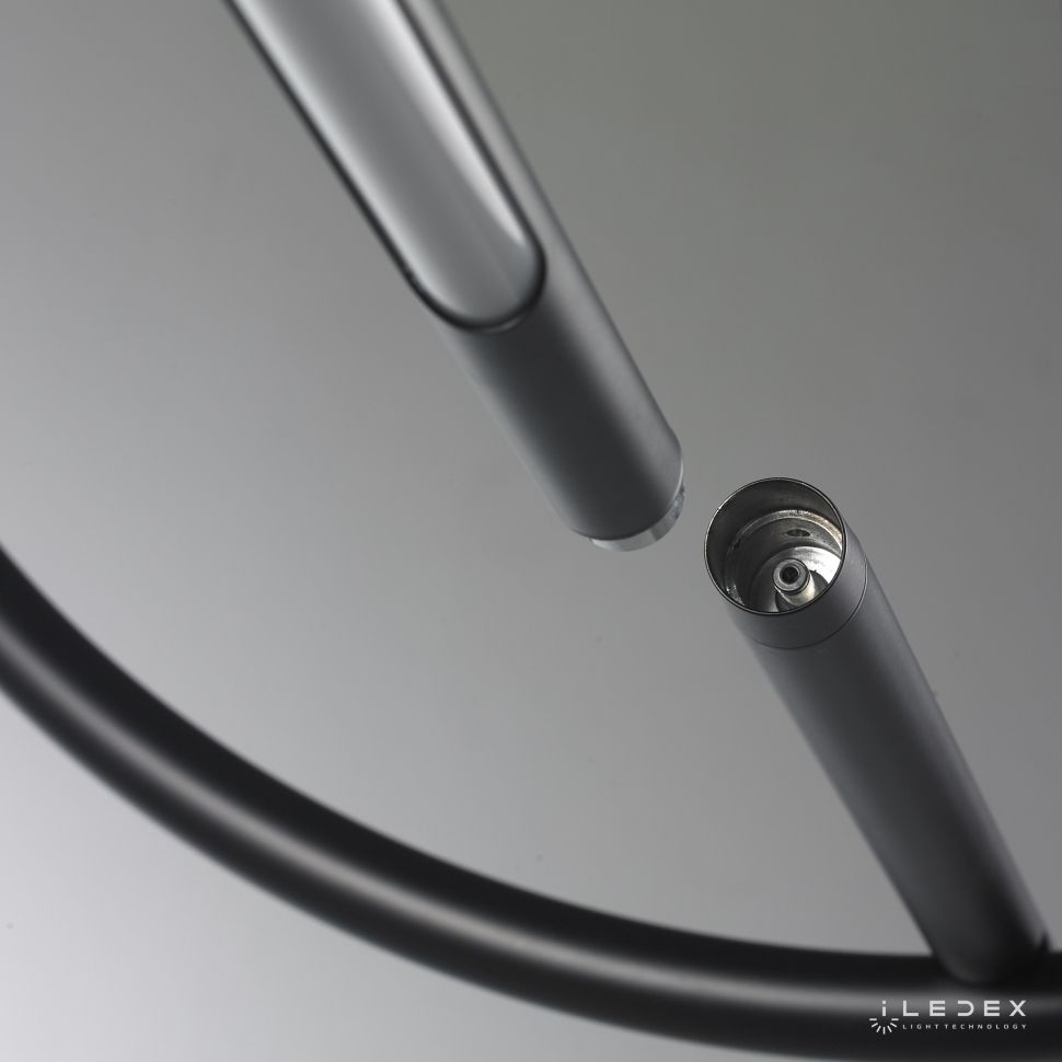 Подвесной светильник 120-140 см, LED*18W, 3000K, iLedex Zoom 8075P/S-18W-3000K MBK-WH, Черный