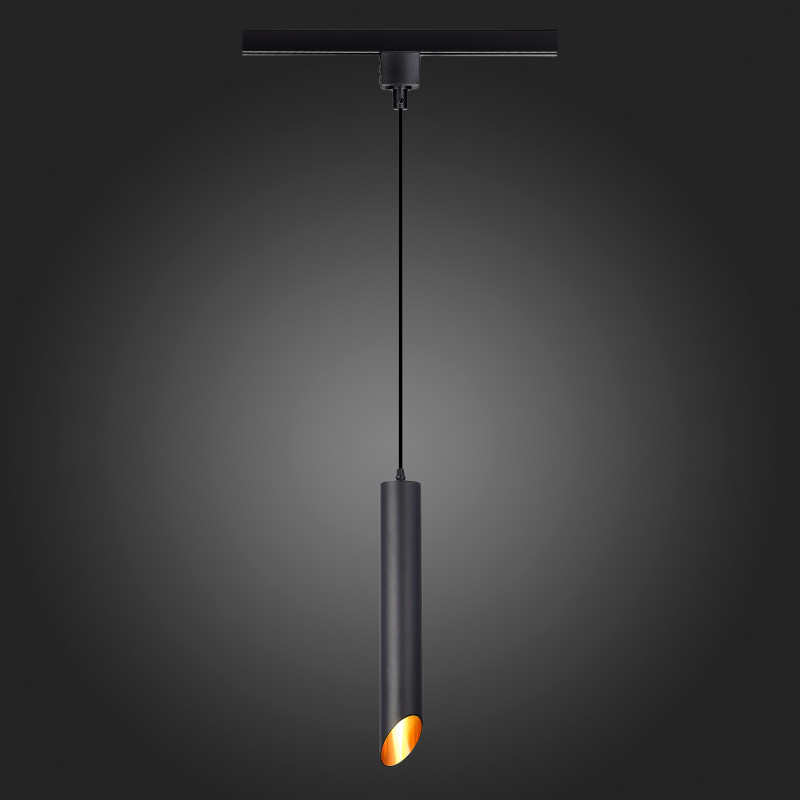 Трековый однофазный светильник 6 см ST LUCE ST152.416.01 Черный