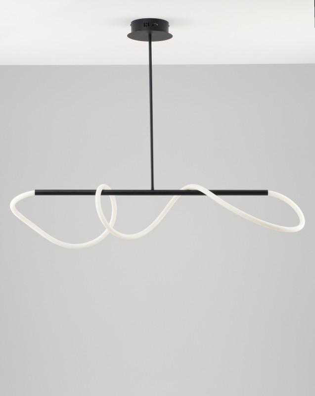 Подвесной светодиодный светильник 110*18*30 см, LED 30 W, Moderli True V4083-PL Черный
