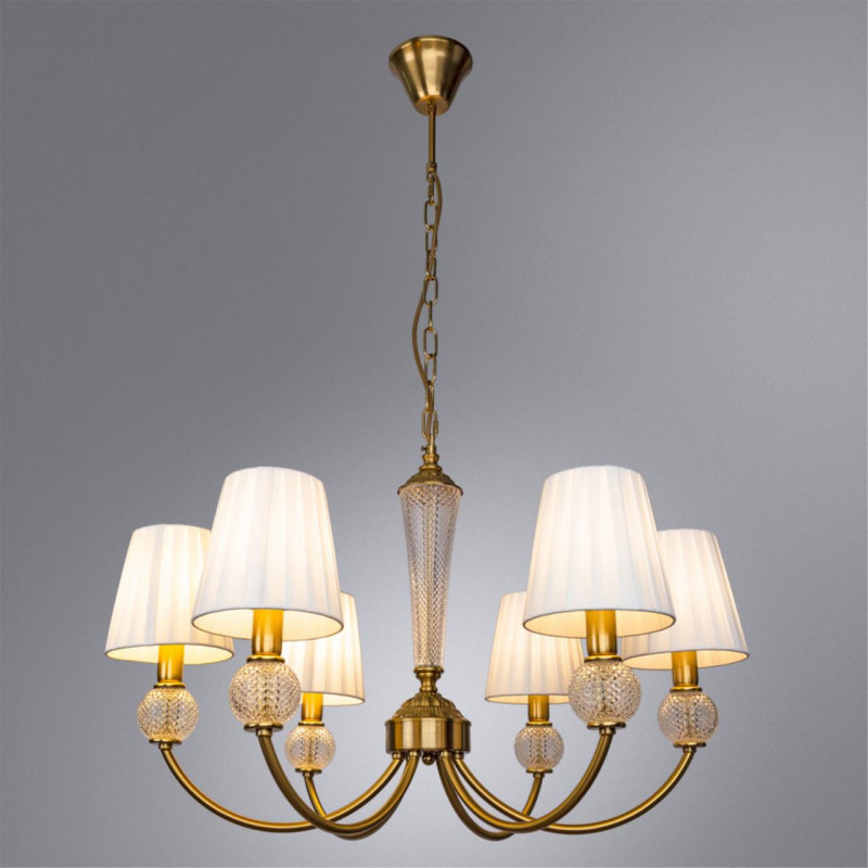 Светильник 72 см, Arte Lamp Gracie A7301LM-6PB, латунь