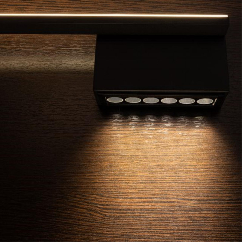 Бра 61*6*8 см, 1 LED*16W, 4000 К, Arte Lamp Sargas A2026AP-1BK,