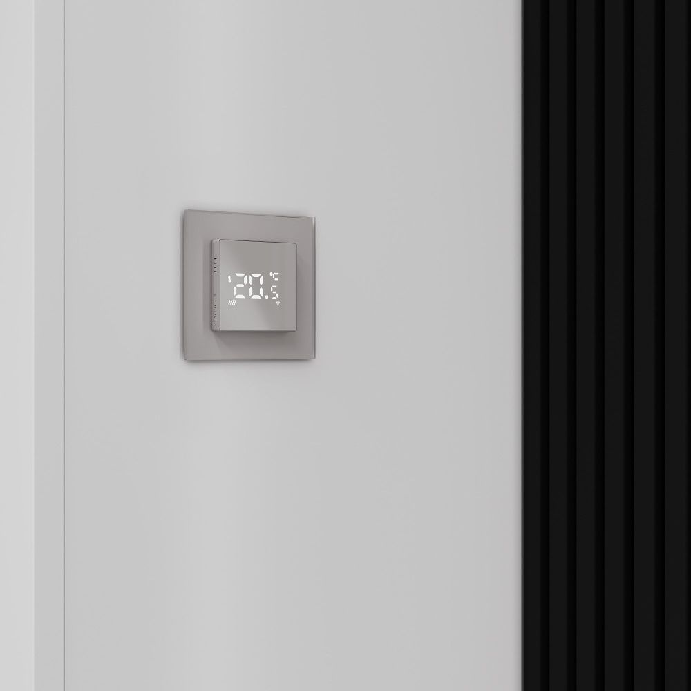 Рамка на 1 пост Senso (дымчатый, стекло soft-touch) Werkel W0013117, 4690389206399