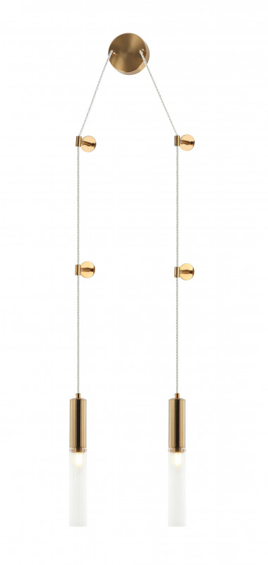 Светильник 15*60*53/150 см, 2*E14 40W Бронза Stilfort Satori 2161/05/02WP