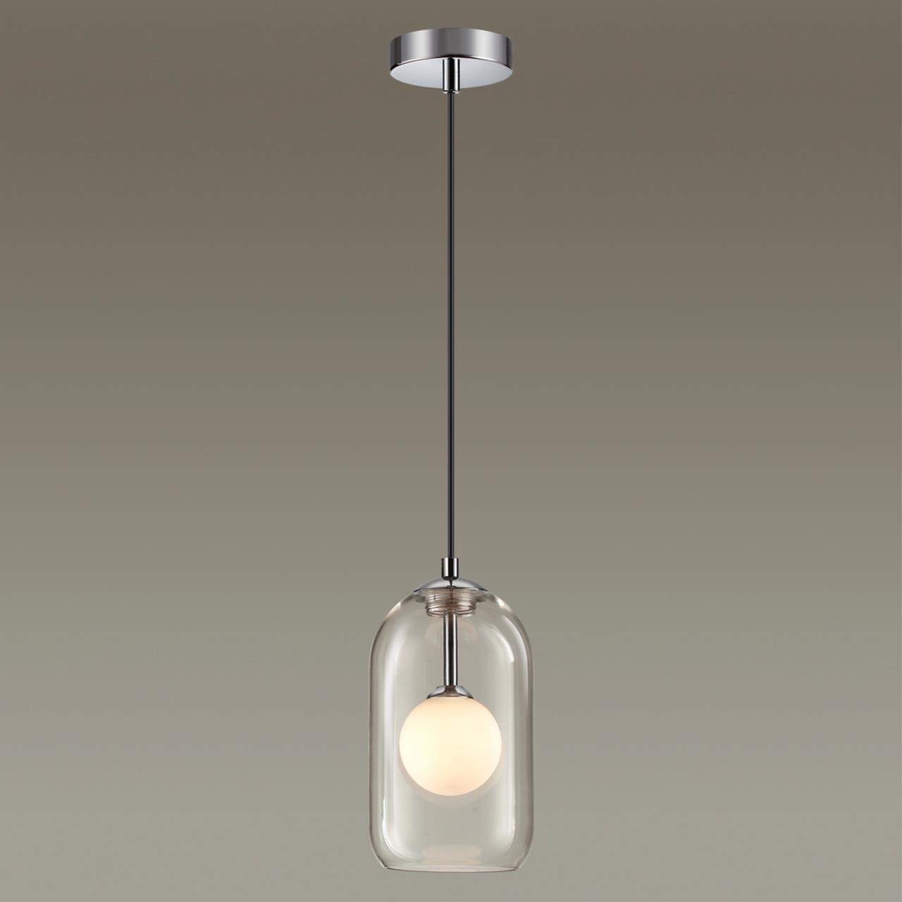 Подвесной светильник Диаметр 13 см Odeon Light Lostar 4953/1 Хром