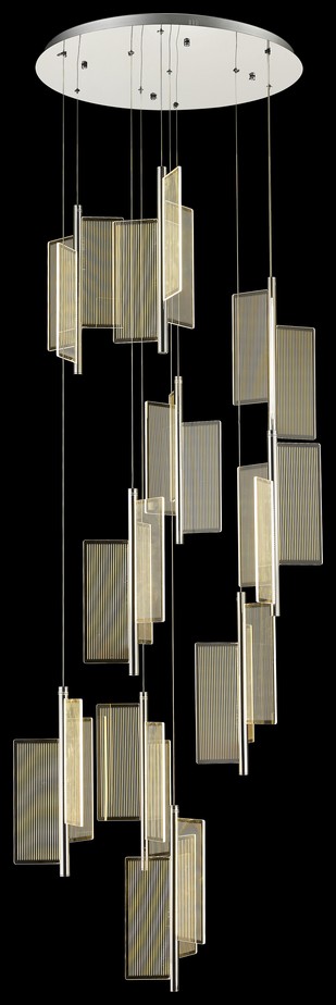 Светильник подвесной Wertmark Hedda WE454.10.103, 80*80 см, хром