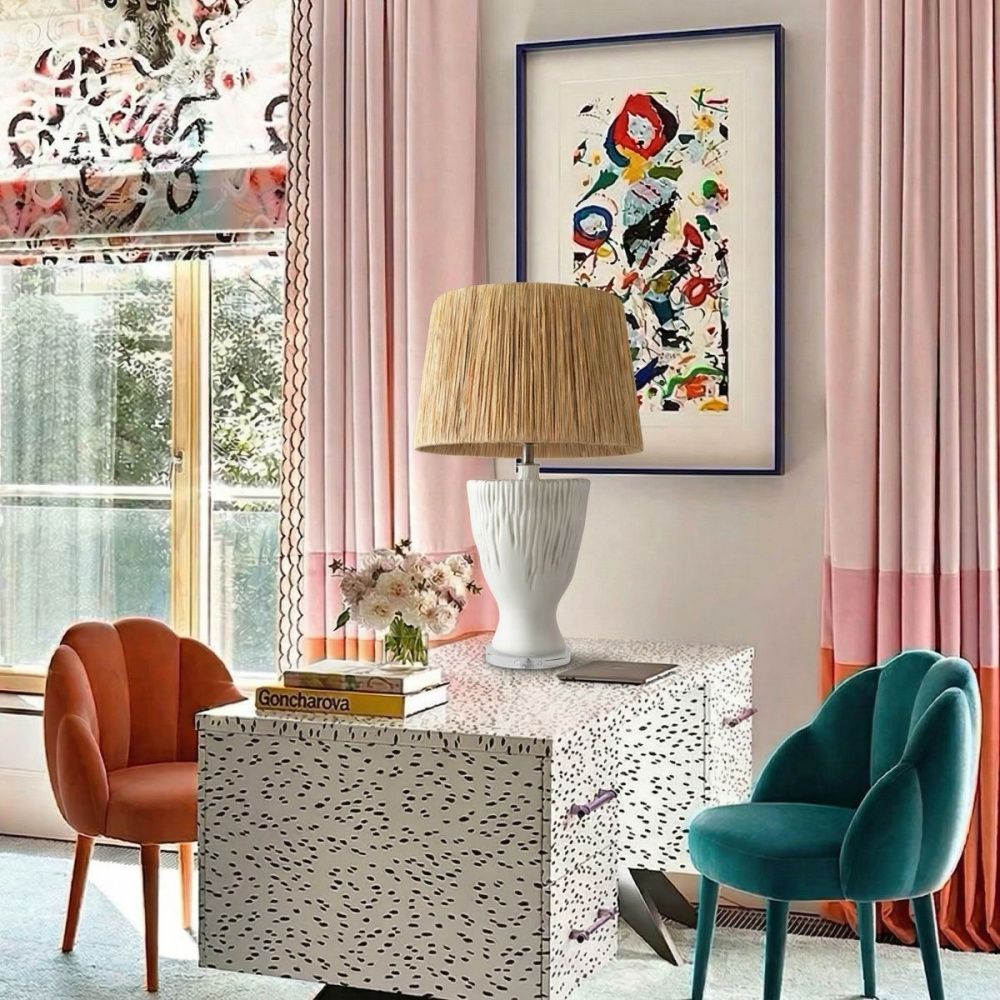 Настольная лампа 66 см, LOFT IT Raffia 10497T, керамика