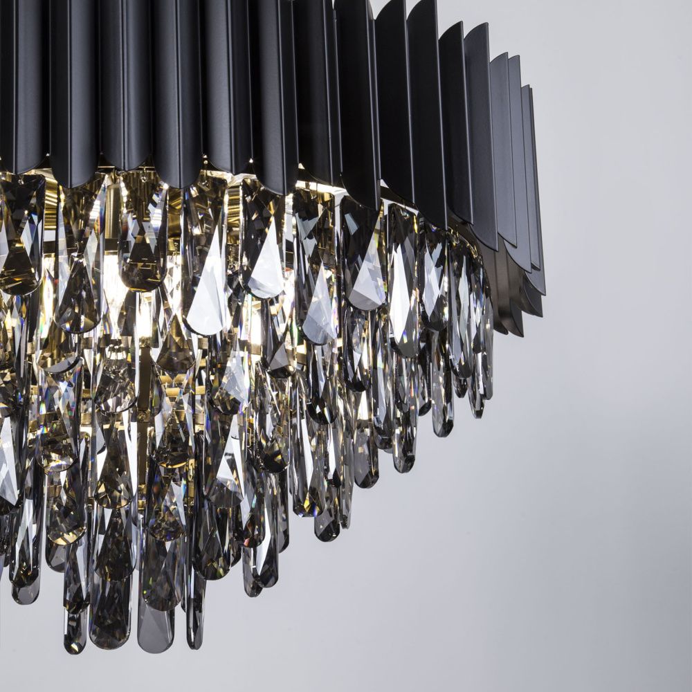 Подвесная люстра 50*50*105 см, Е14 9x40W, Чёрный, Бронза MODELUX ML.227.9