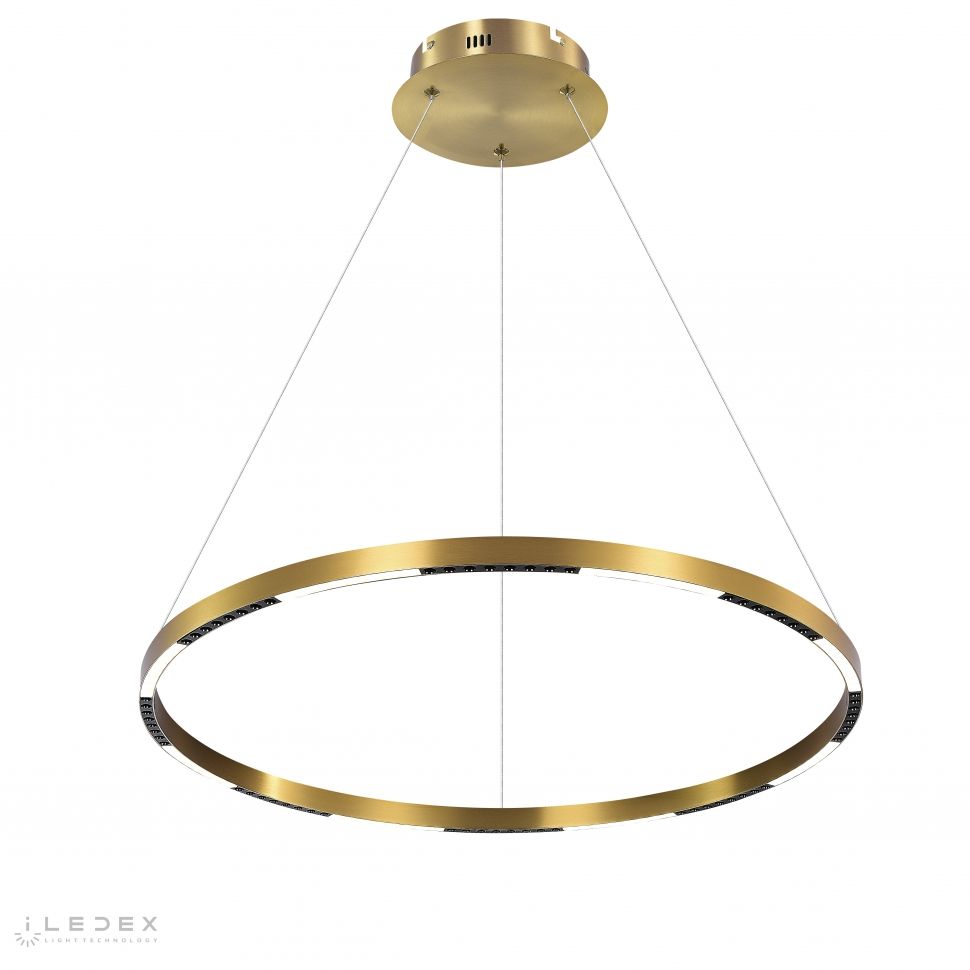 Подвесной светильник 80-120 см, LED*43W, 4000K, iLedex Vision 2063-D800 BR, Латунь