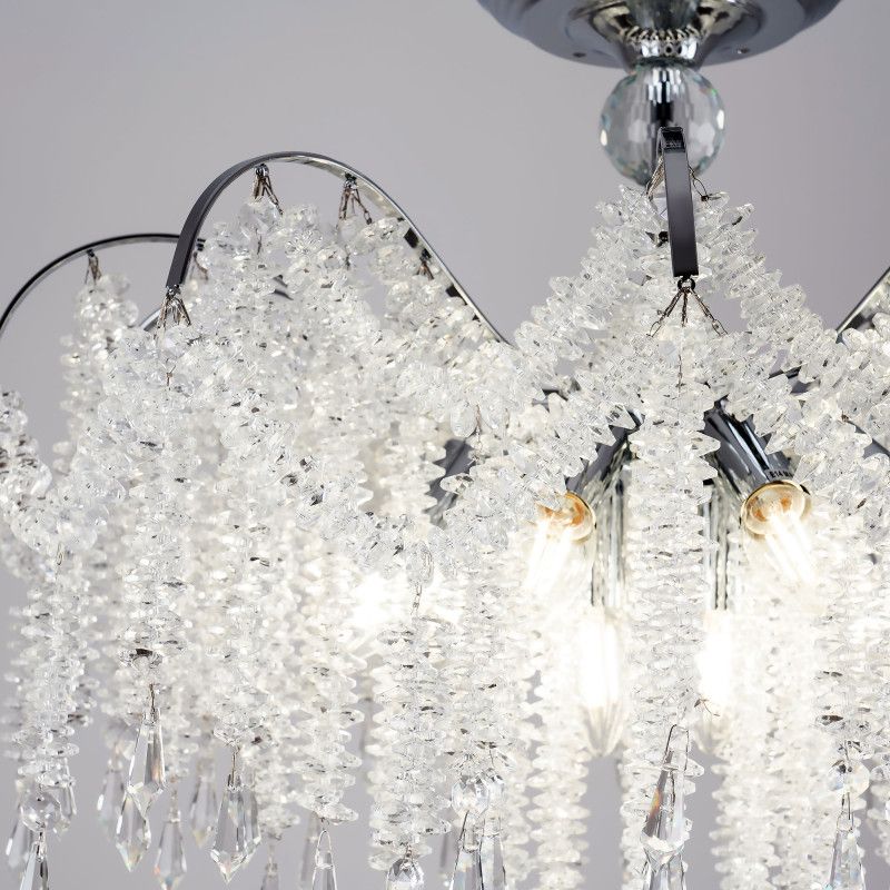 Подвесная люстра 62*50/105 см, 12*Е14 MODELUX ML.855.12 CR хром