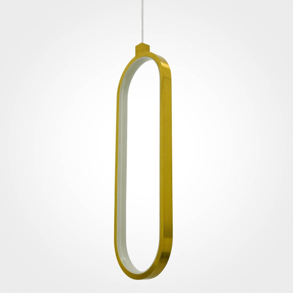 Светильник подвесной *46-200 см, 1*LED*19W, 3000K, Lightera Mondsee LE137L-33G, золотой