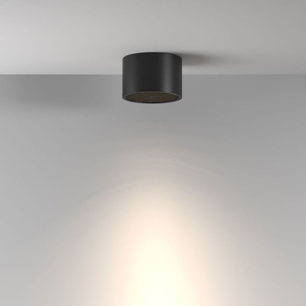 Потолочный светильник 8.2 см, Maytoni Technical Glare C122CL-GX53-B, черный