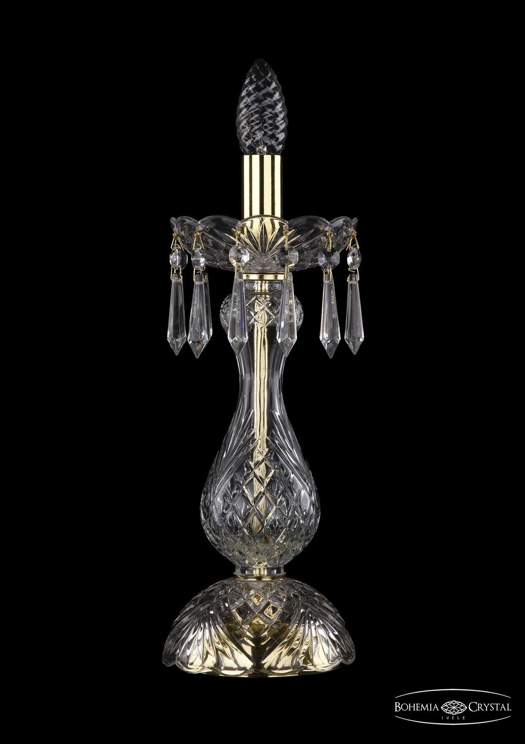 Настольная лампа Bohemia Ivele 1403L/1-35/G, золото