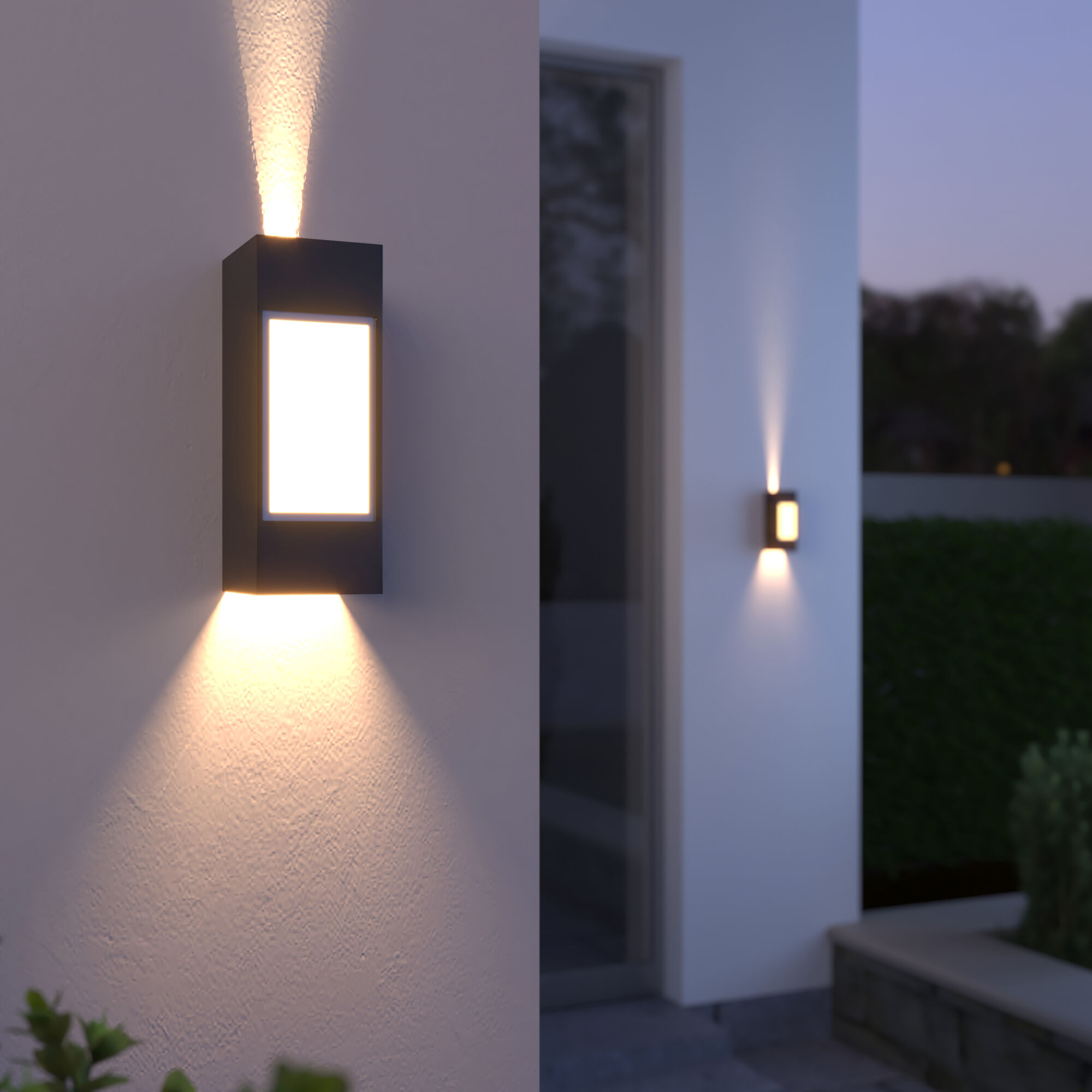 Уличный настенный светодиодный светильник 1638 TECHNO LED IP54 1638 TECHNO LED черный Elektrostandard