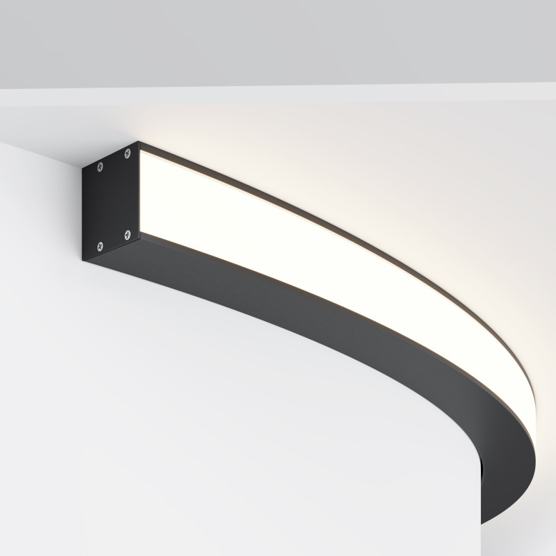 Радиусный профиль ALM-3535R-B-EX-90°-1.5M 3,5*3,5*118,75 см, Maytoni Led Strip черный