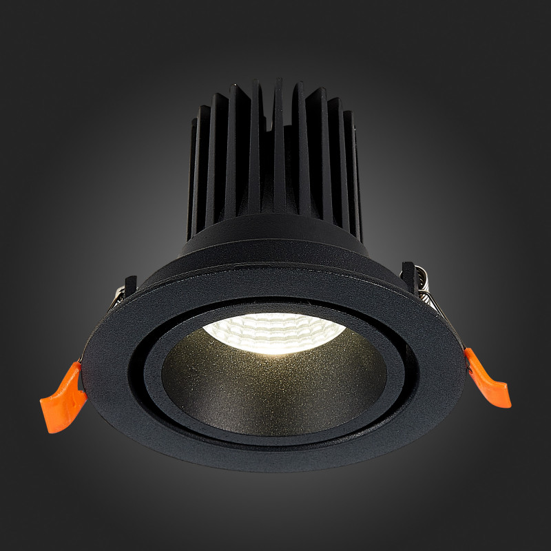 Встраиваемый светильник 10 см, 10W 4000K ST LUCE Встраиваемые светильники ST705.448.10 Черный