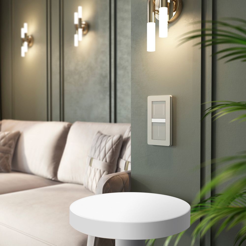 W4523641 Умный сенсорный выключатель двухклавишный, дымчатый Werkel, 4690389213939