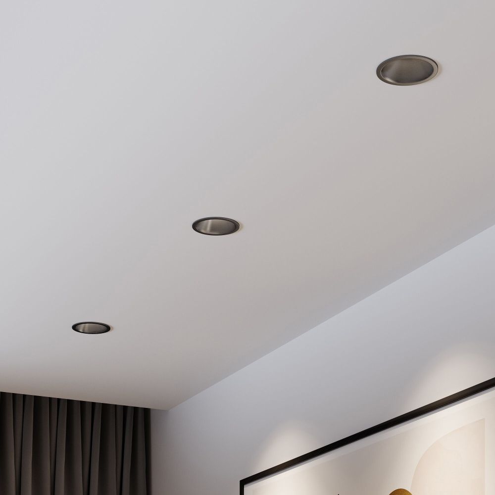 Потолочный акцентный светильник 8*8*6 см, LED, 15W, 4000K, Elektrostandard Forte 25071/LED, серый