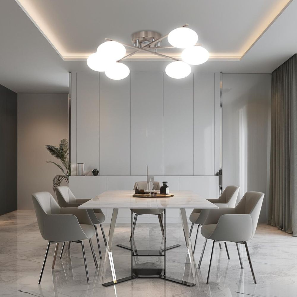 Светильник 87 см, 72W, 7560 Lm, 3000-5500K, 20-26 м2 Citilux ATMAN SMART CL226A161 RGB LED, матовый хром