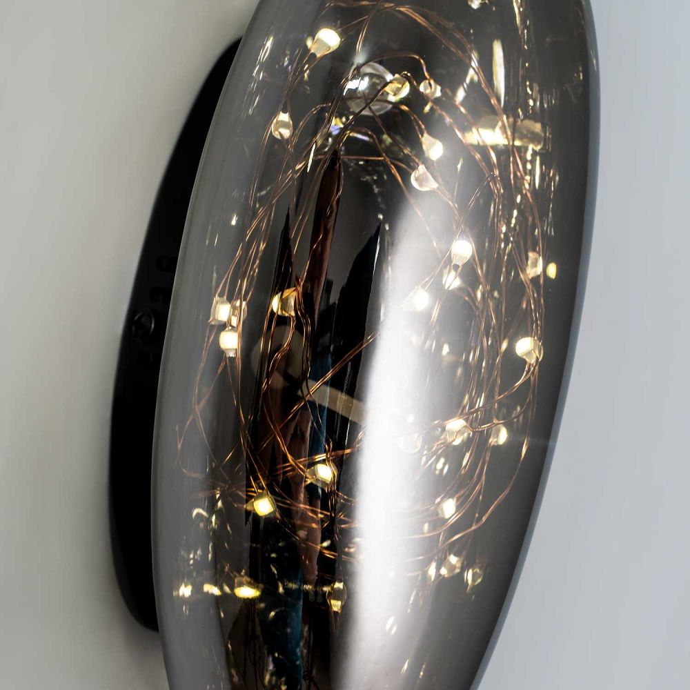 Настенный светильник 9 см, 5W, 3000К MODESTYLE MS.6512.220 BK черный