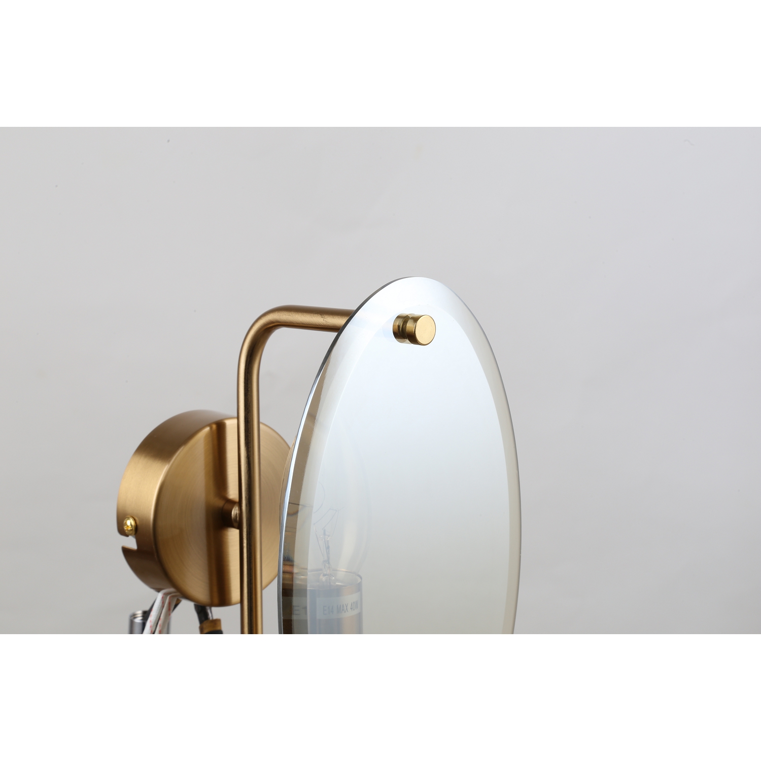 Бра F-Promo Ovate 4085-1W, D140*W120*H210, латунь
