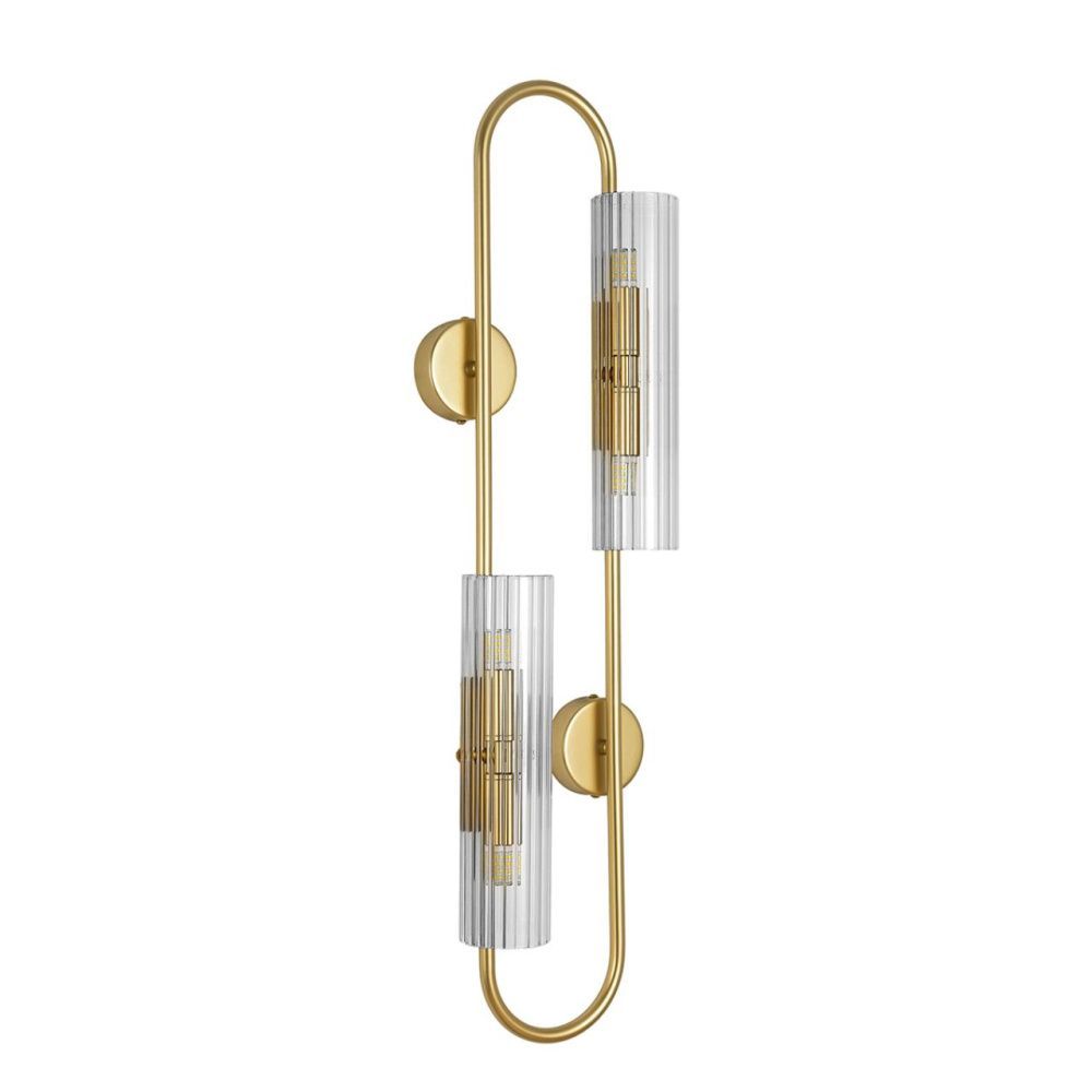 Бра 20*10*-76,5 см, 4*G9*20W, Lumion TORONTO 6560/4W, золото, прозрачный