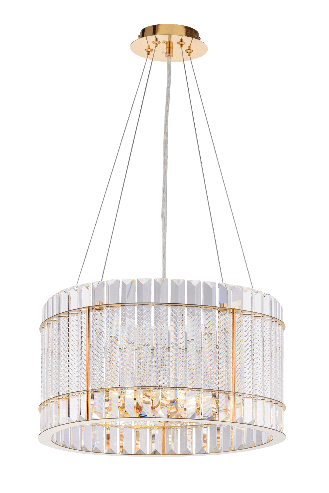 Люстра  600*450-950, 6*E14, 40W NewRgy Cristallo 8777/6A-G GOLD, Золото