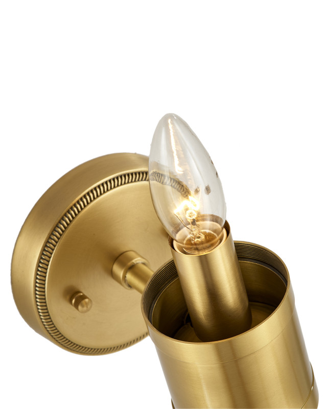 Бра 16*11,5*30 см, 1*E14, 40W, Moderli Brass V11020-1W латунный