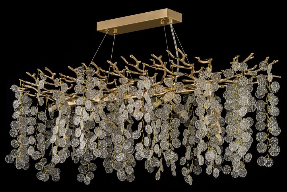 Люстра подвесная ** см, 14*G9*40W, Dio D`arte Tavenna Gold Tavenna H 1.5.120x40.102 G, золотой