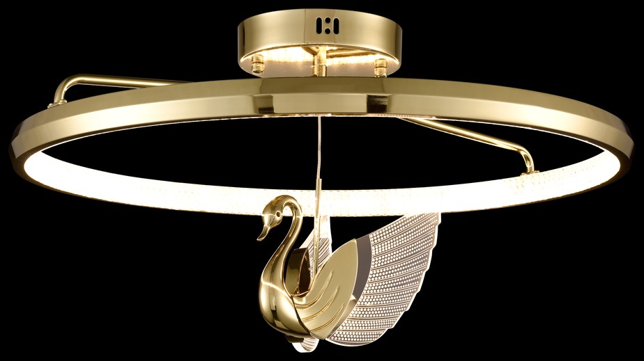 Светильник потолочный Wertmark Letizia WE466.02.327, 60*60 см, золото