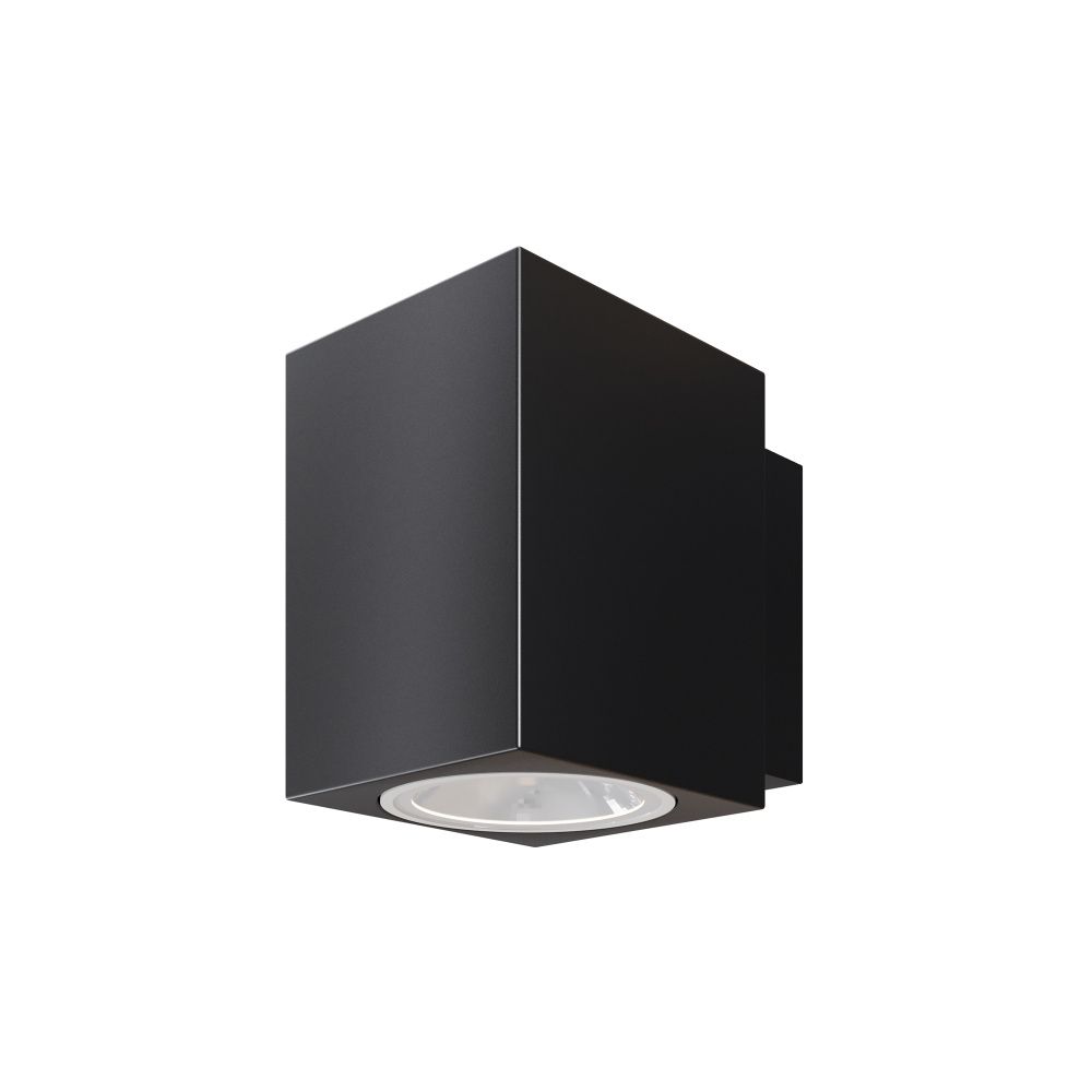 Уличный настенный светильник 8*12*-11 см, *LED*5W, 3000K, Maytoni Outdoor Block O507WL-L5B3K, Черный