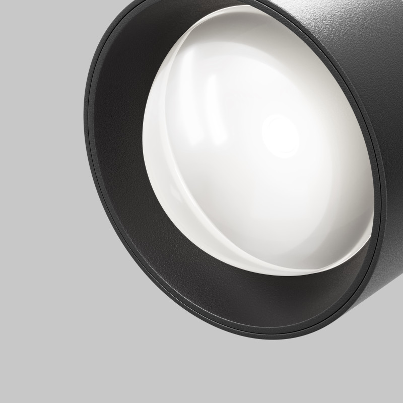 Светильник на шине 9*9*13,4 см,  LED, 15W, 4000К, Maytoni Technical Lens TR217-2-15W4K-B черный