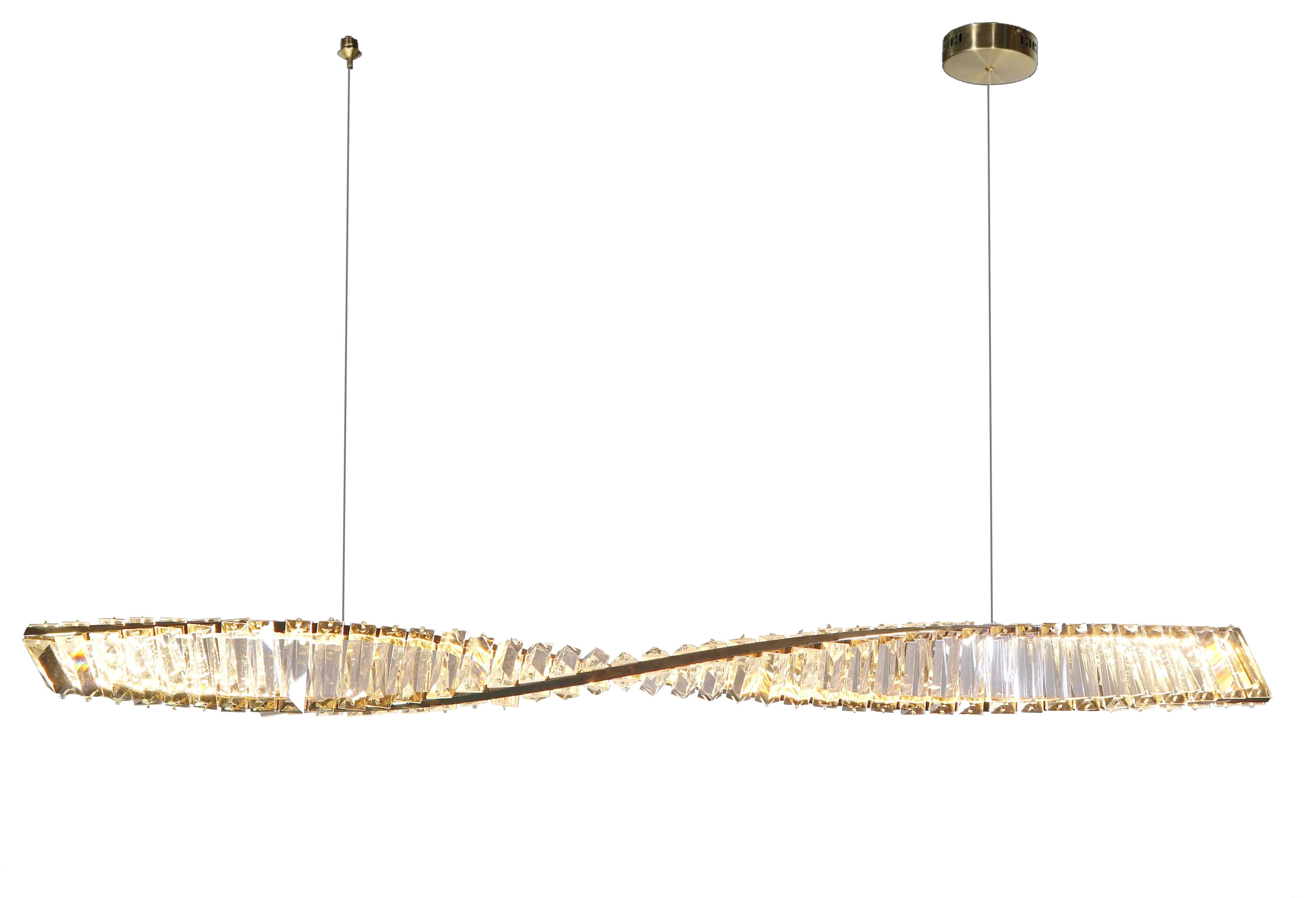 Люстра 1500*280-2400, LED, 20W 3000K-6000K NewRgy LED 82047-L1500 GD, Золото