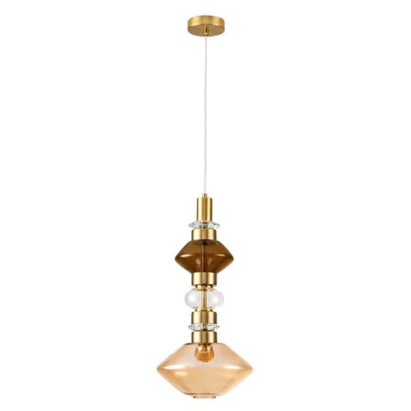 Подвесной светильник 25 см, 15W, 3000K, Arte Lamp Fiorato A2442SP-15PB, латунь