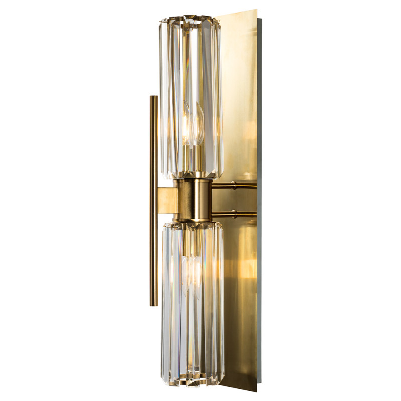 Бра 60 см, Crystal Lux MAGDOLINA AP2 BRONZE/TRANSPARENTE, бронза