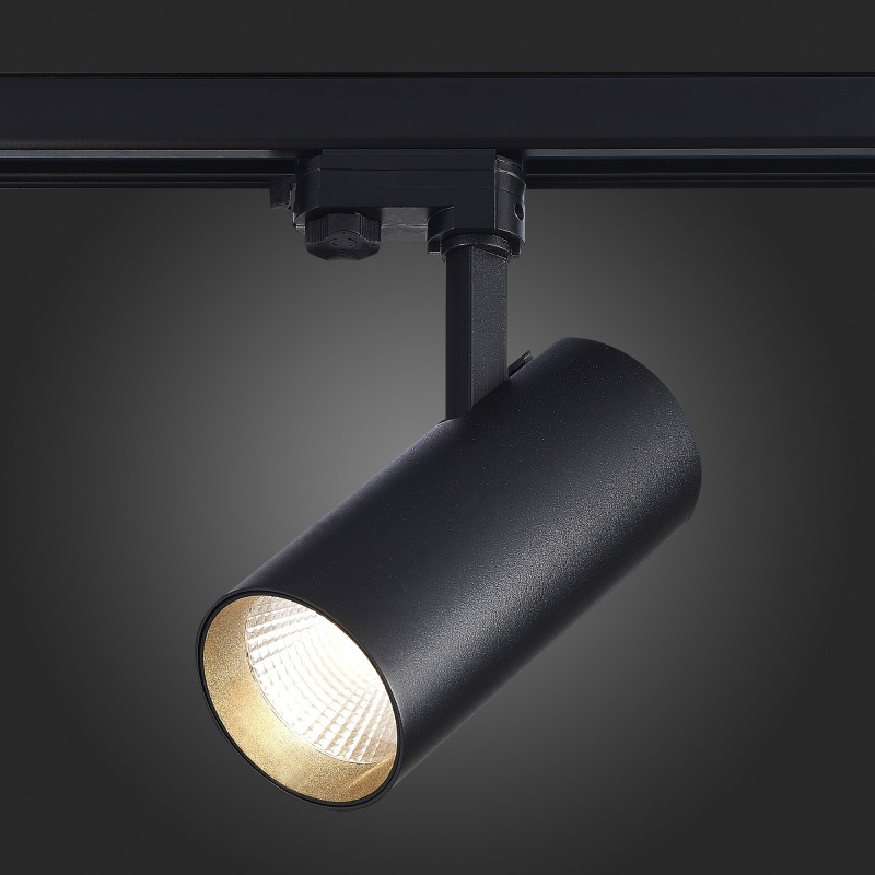 Трековый светильник 19*9 см, 40W 3000K ST LUCE Трехфазная трековая система ST661.436.40 Черный