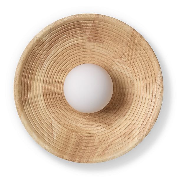 Настенный светильник 30 см, Freya Albero FR5589WL-01T, латунь-дерево