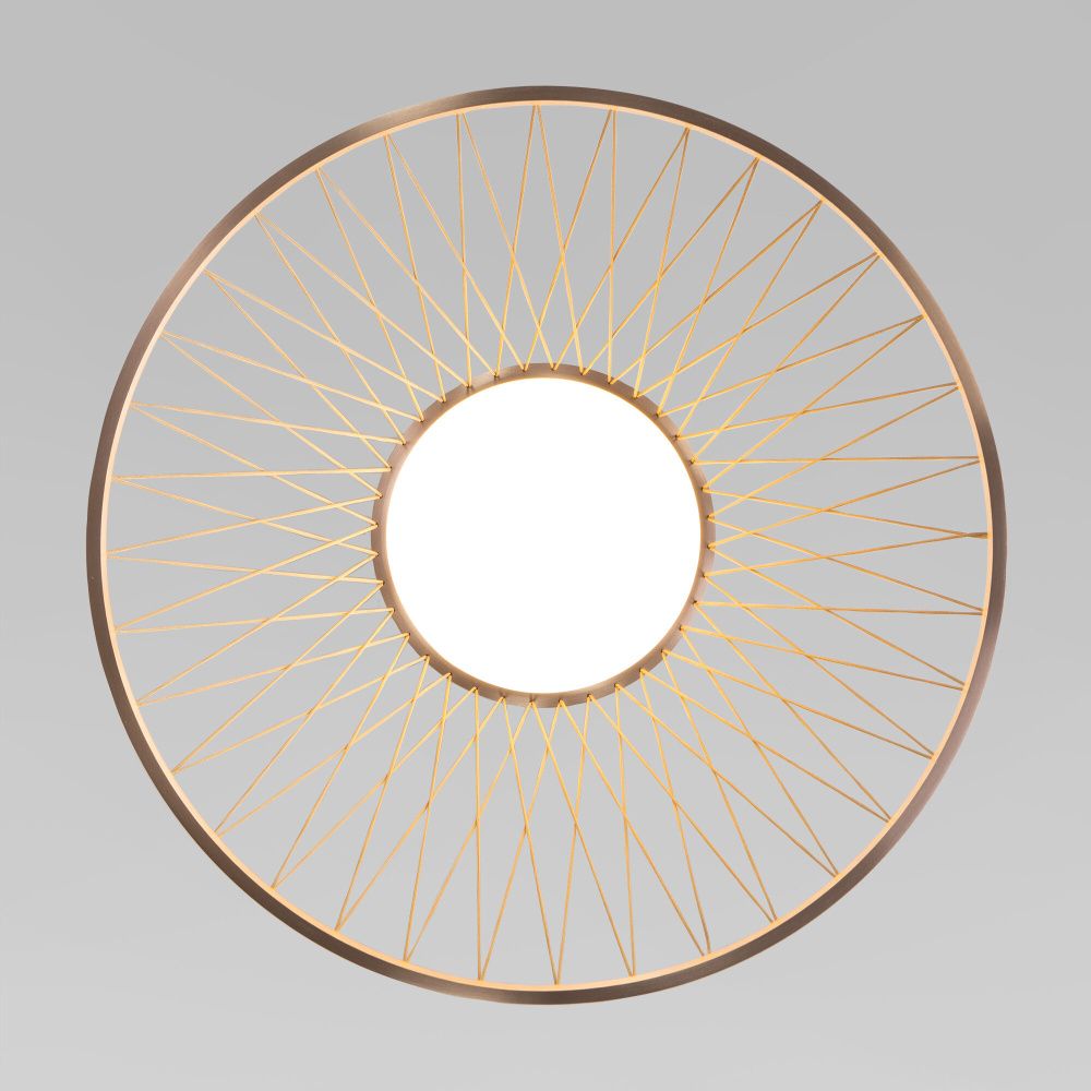 Светильник 60*60*33 см, LED*40W, 3000K, Eurosvet Cesta 40019/1 LED, коричневый, a069291