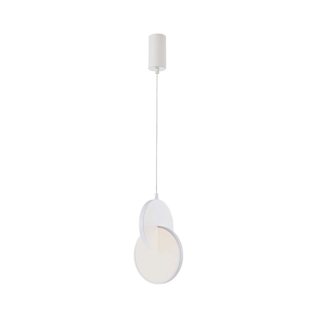 Подвес 17*40,5-198 см, 1*LED, 7W, 3000K, F-Promo Grahan 4610-1P, белый