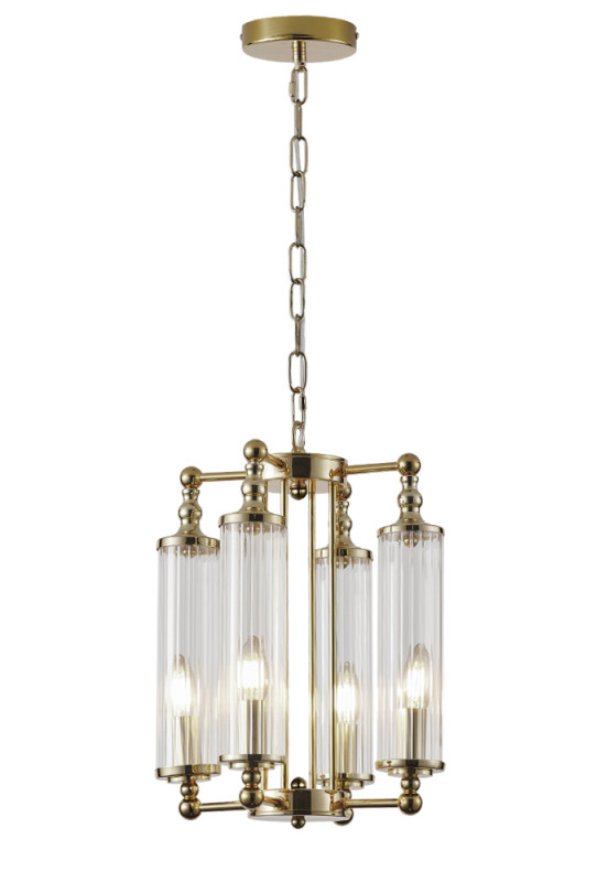 Люстра 31 см Crystal L ux TOMAS SP4 BRASS Латунь