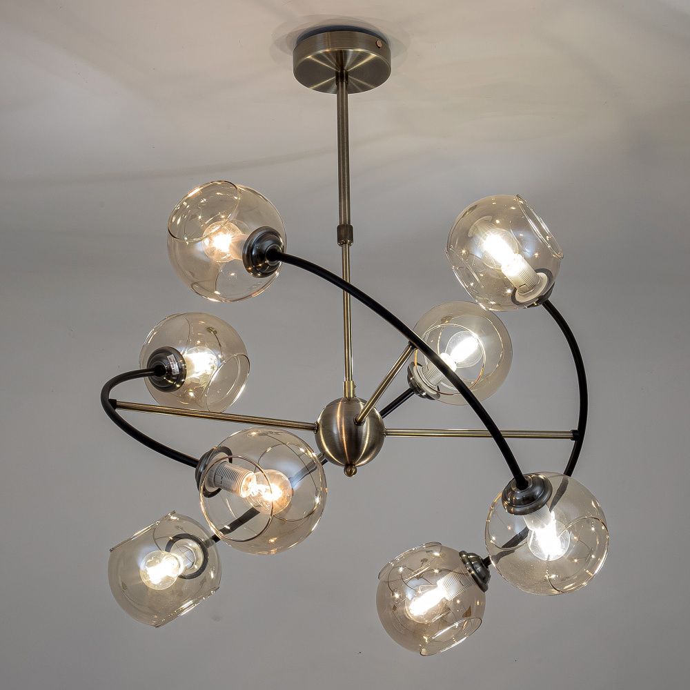 Светильник 68*68*75 см, Е14 8x40W, Бронза, Чёрный MODEMODERN MD.2691.8