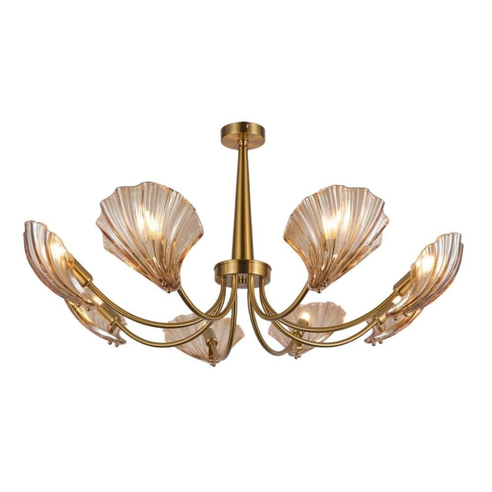 Люстра 92*92*47 см, 8*E14 Gerhort G11059/8COP AMB, Медь