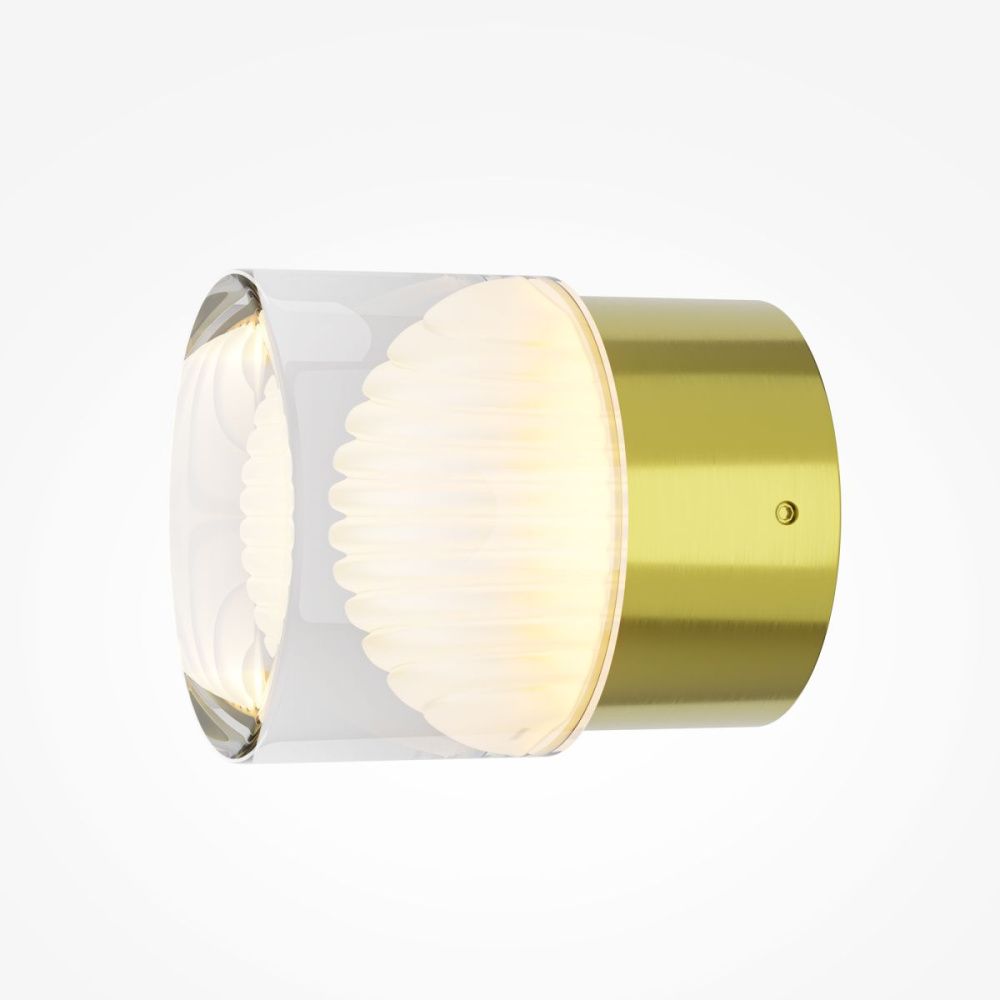 Настенный светильник 9 см, 6W, 3000K, Maytoni Sacramento MOD480WL-L6BS3K, латунь