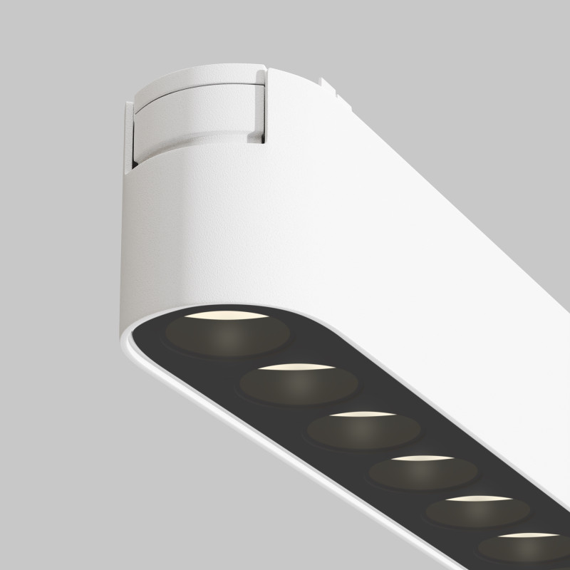 Трековый светильник 2,6*22,2*2,9 см, LED 12W, 3000К, Белый Maytoni Points TR082-1-12W3K-M-W