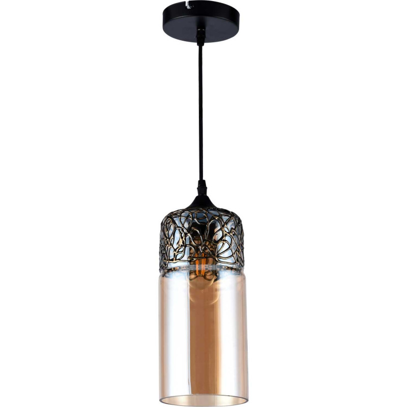 Светильник подвесной 13*13*83 см, 1*E27 40W янтарный Stilfort Rima 2041/73/01P