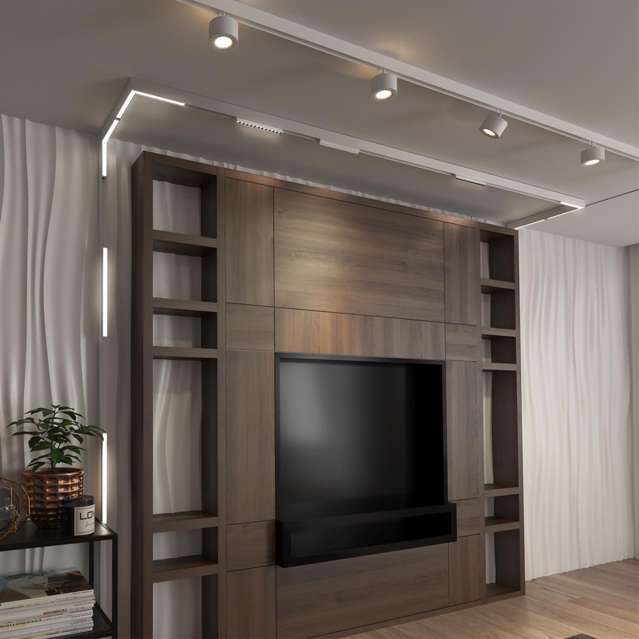 Светодиодный светильник 25 см, 24W, 3000-6500K, Novotech Shino Flum 358912, белый