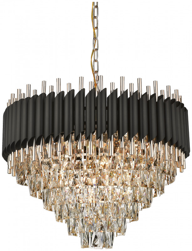 Светильник подвесной Wertmark Cartuccia WE138.15.023, 60*60 см, черный, золото