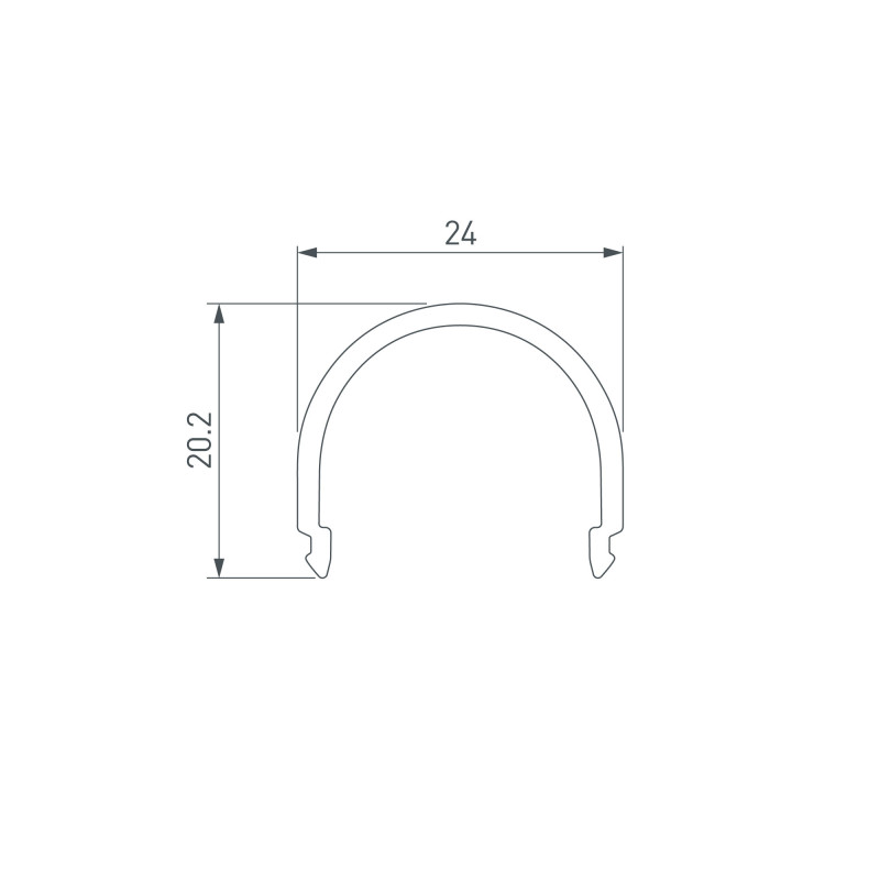 Экран Arlight 021746 200*2,35*2,1 см. Цена указана за 2 метра. Продается кратно 2 метрам.