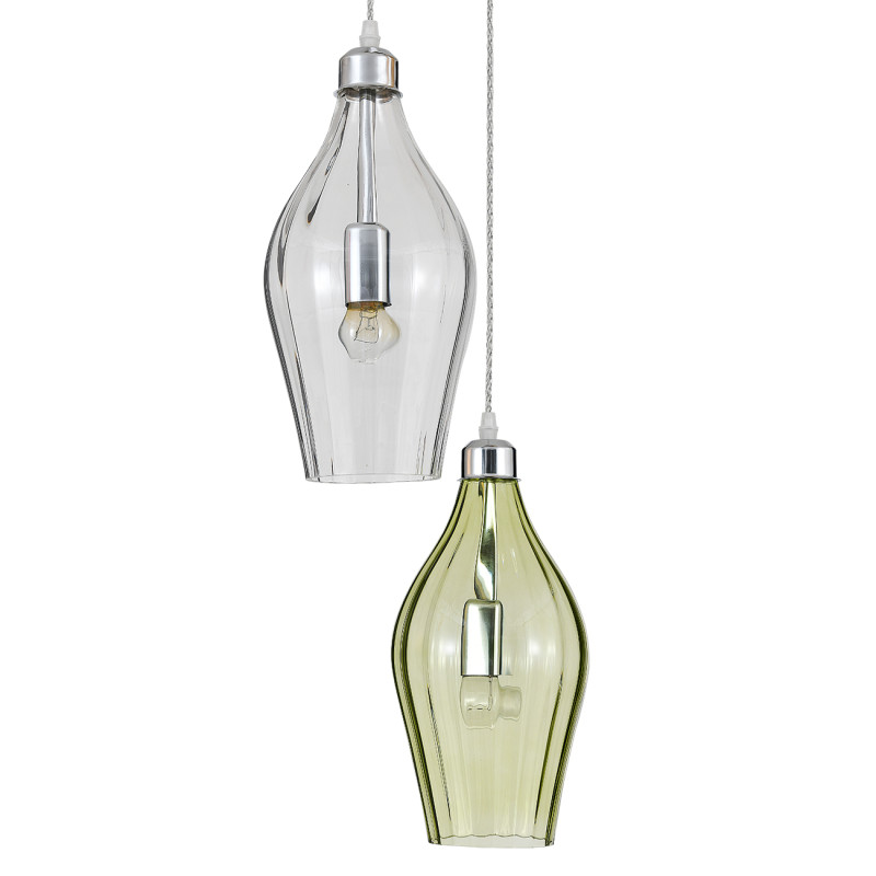 Подвесной светильник 40*40*192,5 см, 3*E27, 180W, Indigo PIEMONTE V000588 хром, 11058/3P Multicolor