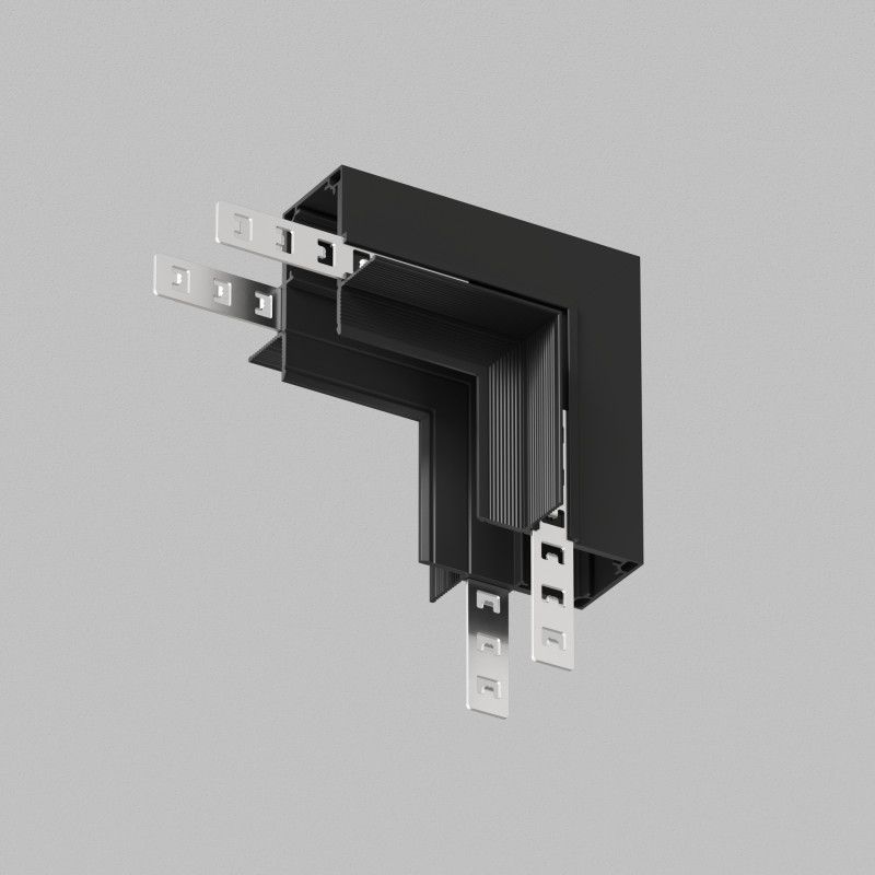 Соединитель для шинопровода 8,5*8,5*4,6 см, Denkirs SMART 48V HIDE | СМАРТ 48V ХАЙД TR8546-BK, черный